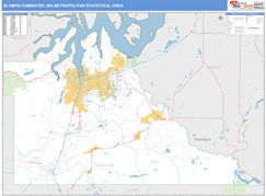 Olympia-Tumwater Metro Area Digital Map Basic Style